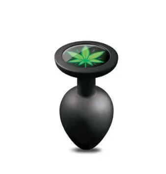Global Novelties Male Sex Toys Stoner Vibes In The Rear Anal Plug Medium Size Smooth Silicone Butt Plug