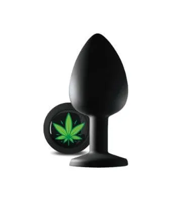 Global Novelties Male Sex Toys Stoner Vibes In The Rear Anal Plug Medium Size Smooth Silicone Butt Plug
