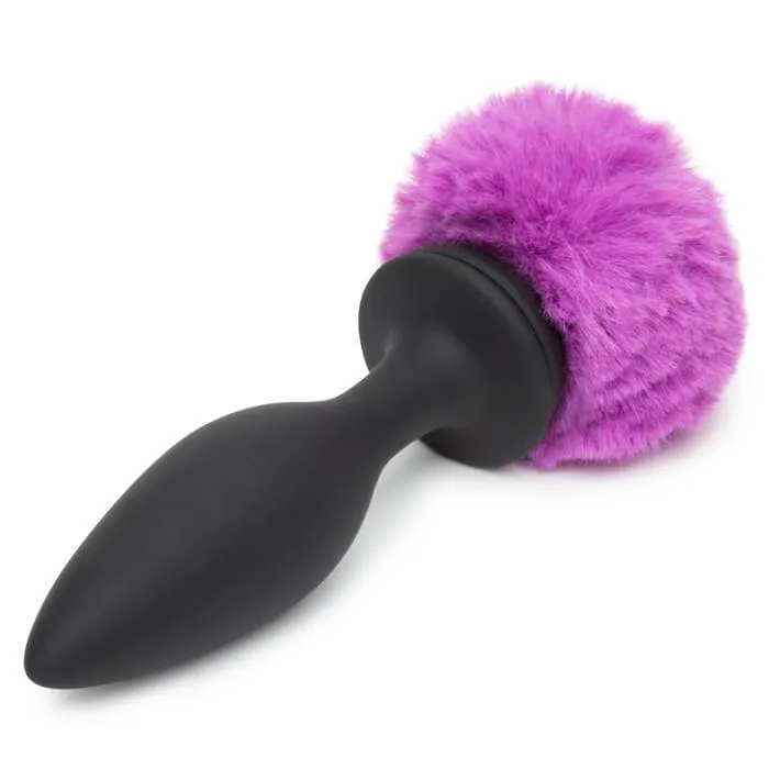 Happy Rabbit Large Vibrating Bunny Tail Butt Plug Love Honey Anal