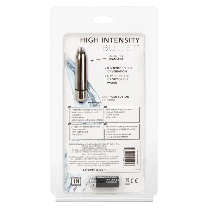 High Intensity Bullet Silver 25 CAL EXOTICS Female Sex Toys