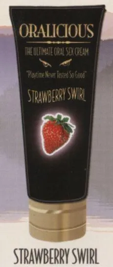 HOTT Products Female Sex Toys Oralicious Strawberry Swirl Oral Sex Cream Delicious Oral Pleasure Cream 2oz Tube HOTT Products Female Sex Toys Oralicious Strawberry Swirl Oral Sex Cream Delicious Oral Pleasure Cream 2oz Tube