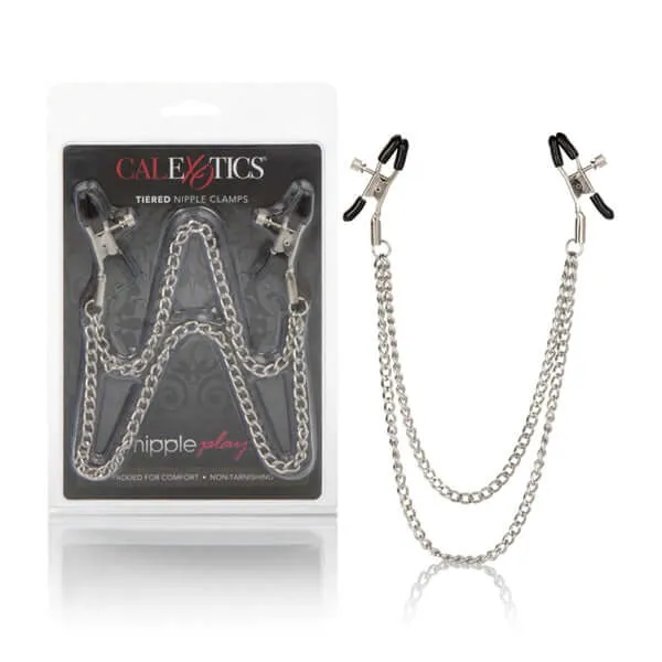 Indulge in Sensual Nipple Play with Tiered Nipple Clamps California Exotic Novelties Female Sex Toys Indulge in Sensual Nipple Play with Tiered Nipple Clamps California Exotic Novelties Female Sex Toys