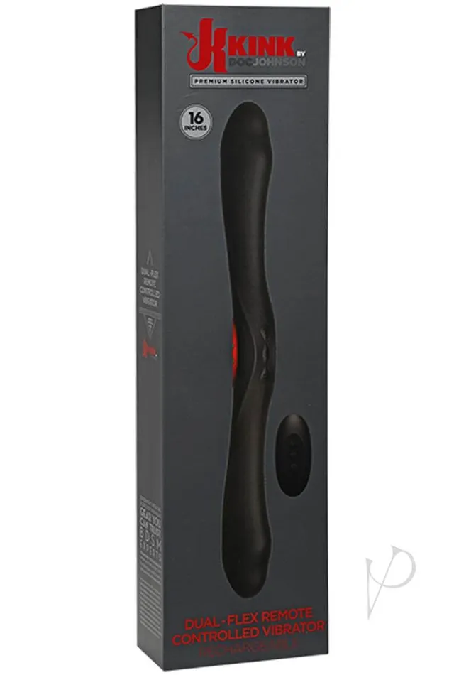 Kink DualFlex Silicone Vibrator with Remote Control DualEnded Pleasure for Solo and Partner Play Doc Johnson Enterprises Female Sex Toys Kink DualFlex Silicone Vibrator with Remote Control DualEnded Pleasure for Solo and Partner Play Doc Johnson Enterprises Female Sex Toys