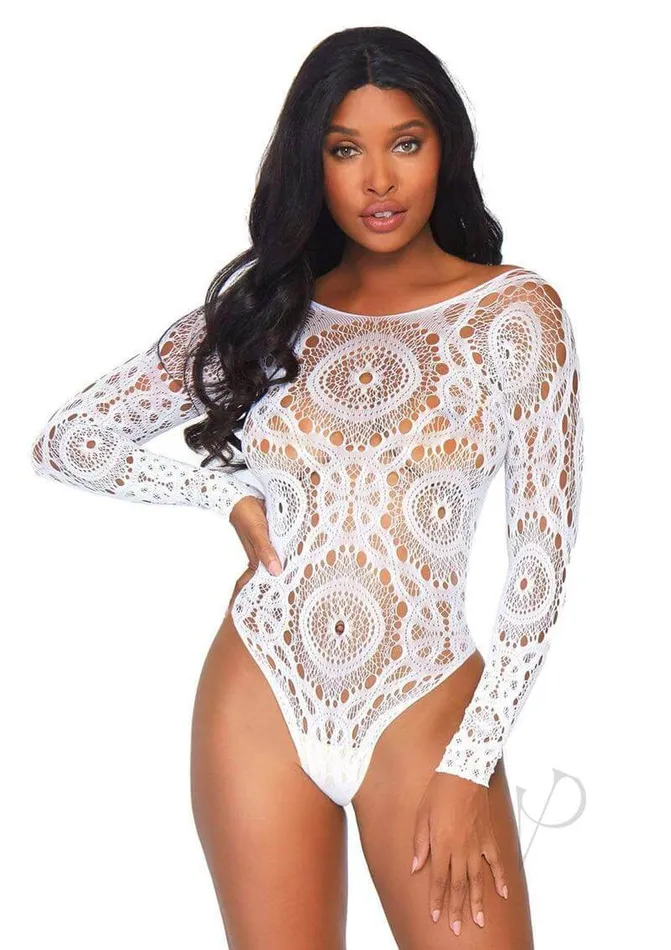 Leg Avenue Love Story Crochet Lace Bodysuit White ML Long Sleeve Lingerie Teddy Leg Avenue Inc Male Sex Toys Leg Avenue Love Story Crochet Lace Bodysuit White ML Long Sleeve Lingerie Teddy Leg Avenue Inc Male Sex Toys