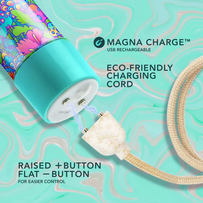 Limited Addiction Utopia 7Inch Rechargeable Vibe Explore Pleasures Paradise in Aqua Blush Novelties Vibrators