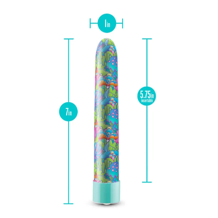 Limited Addiction Utopia 7Inch Rechargeable Vibe Explore Pleasures Paradise in Aqua Blush Novelties Vibrators