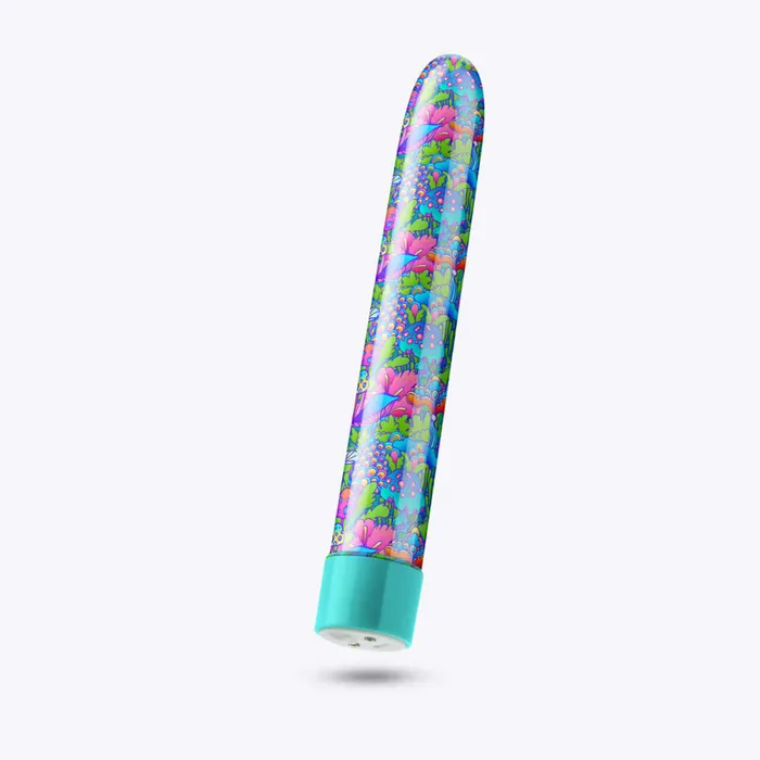 Limited Addiction Utopia 7Inch Rechargeable Vibe Explore Pleasures Paradise in Aqua Blush Novelties Vibrators