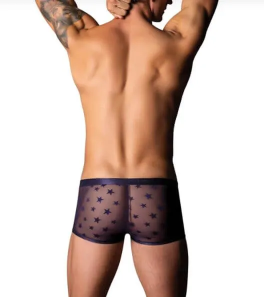 LOVE STAR SHORT W RING PURPLE LARGE Male Power Lingerie Vibrators