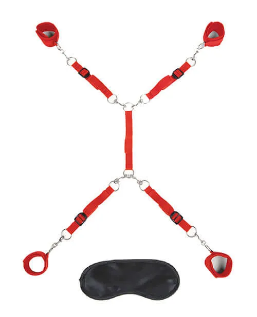 Lux Fetish 7Piece Bed Spreader Set Transform Your Bed into a BDSM Playground Electric Hustler Lingerie Couples