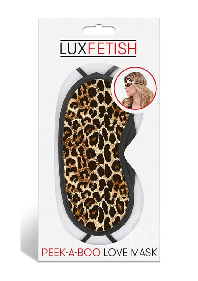 Lux Fetish Peek A Boo Love Mask Explore Sensory Deprivation in Leopard Print Electric Hustler Lingerie Female Sex Toys Lux Fetish Peek A Boo Love Mask Explore Sensory Deprivation in Leopard Print Electric Hustler Lingerie Female Sex Toys