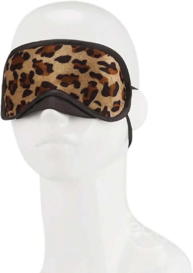 Lux Fetish Peek A Boo Love Mask Explore Sensory Deprivation in Leopard Print Electric Hustler Lingerie Female Sex Toys