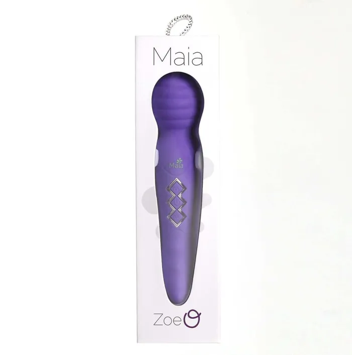 Maia Toys Vibrators Zoe USB Rechargeable Dual Vibrating Pleasure Wand Purple