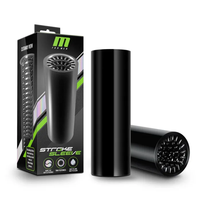 Male Sex Toys Blush M For Men By Blush Sleeve Black Masturbator Stroker