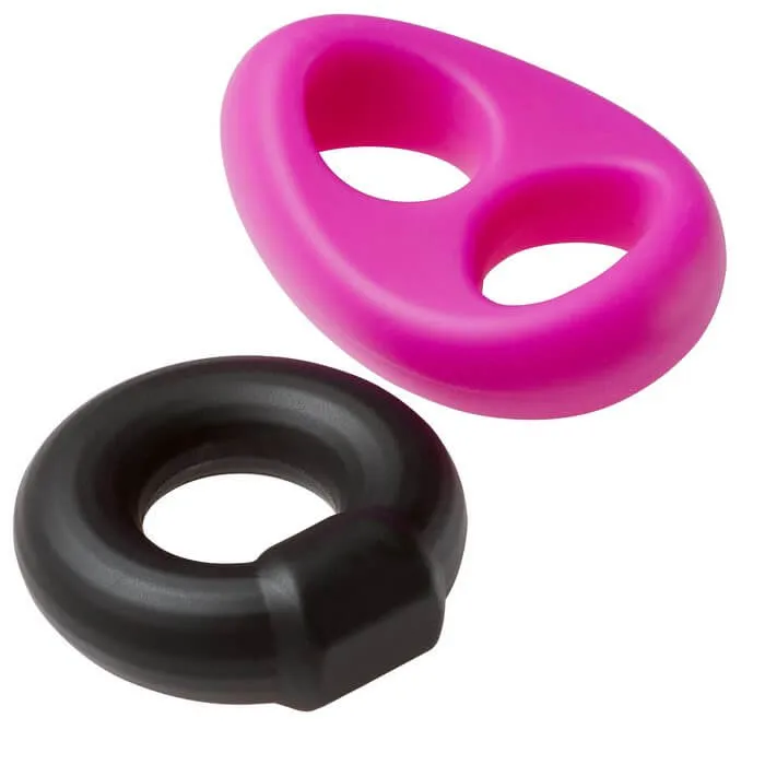 Male Sex Toys Cloud 9 Novelties PRO SENSUAL SILICONE TEAR DROP RING DONUT SLING 2 PACK