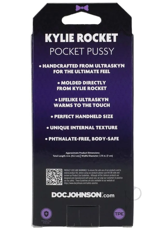Male Sex Toys Doc Johnson Enterprises Signature Kylie Rocket Pocket Pussy Stroker