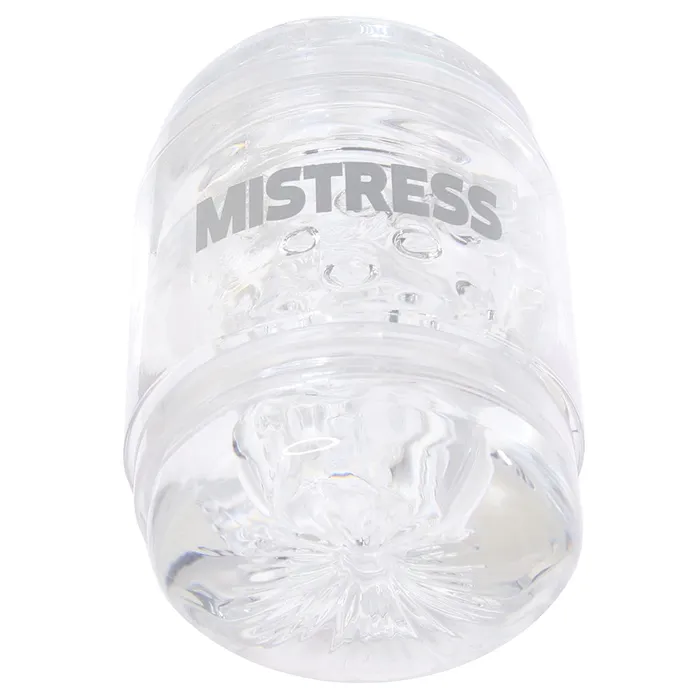 Male Sex Toys Mistress Double Shot Pussy Ass Stroker in Clear XR Brands