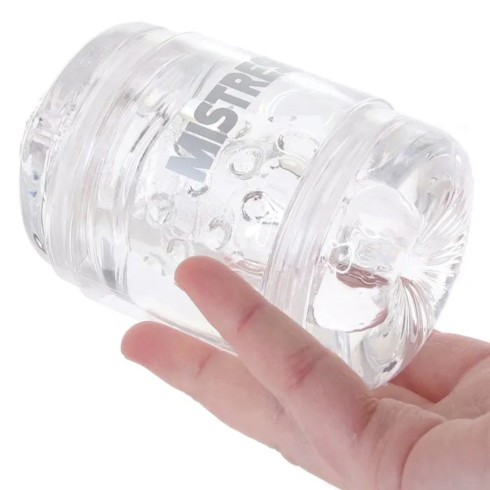 Male Sex Toys Mistress Double Shot Pussy Ass Stroker in Clear XR Brands