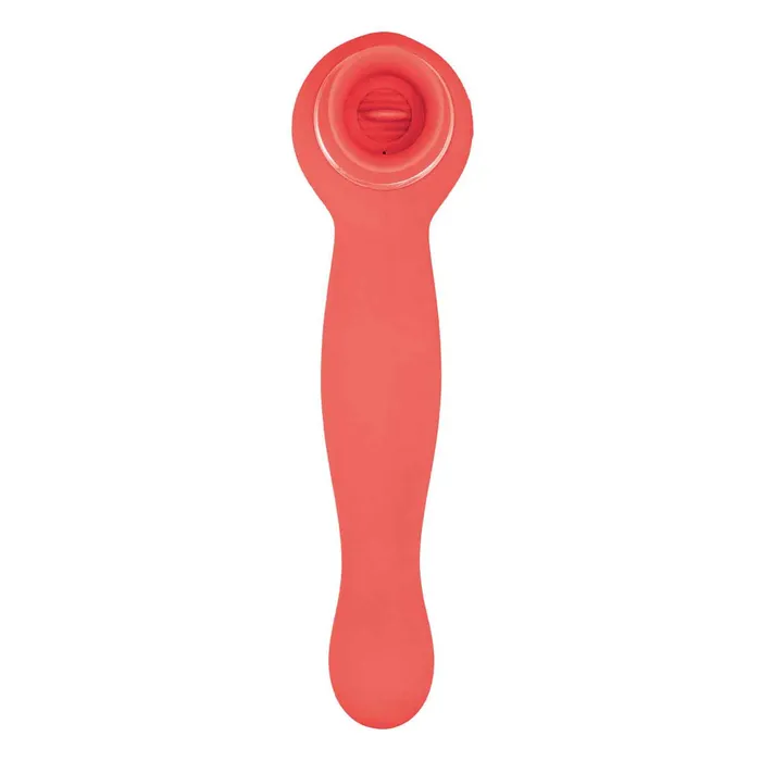 Nasstoys Blaze Lucious Licker Vibe Coral DualEnded Licking Vibrating Massager Female Sex Toys