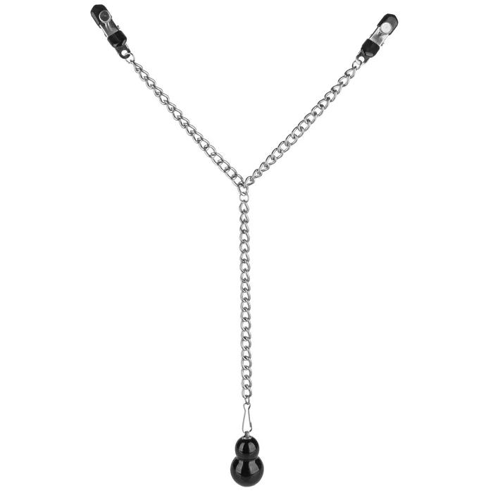 Nipple Play Female Sex Toys Nipple Play Weighted Dual Tier Nipple Clamps