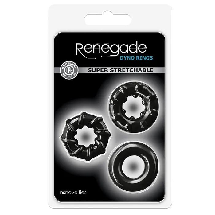 NS NOVELTIES Anal Renegade Dyno RingsBlack