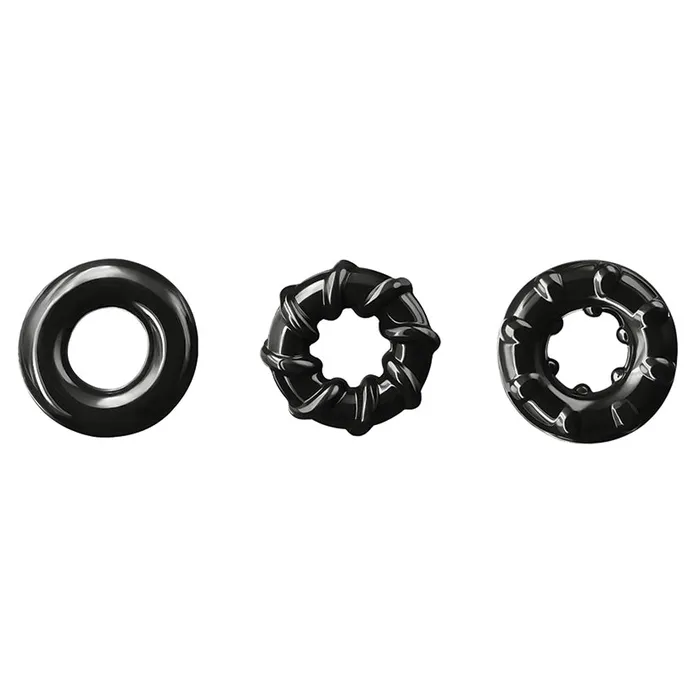 NS NOVELTIES Anal Renegade Dyno RingsBlack