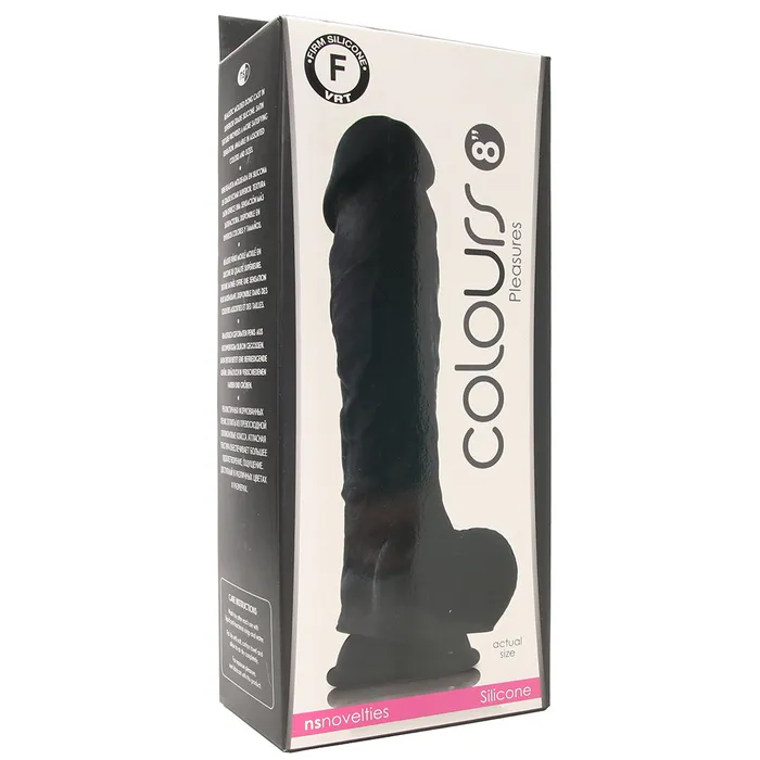 ns novelties Dildos Large Silicone Colours Dildo in Black