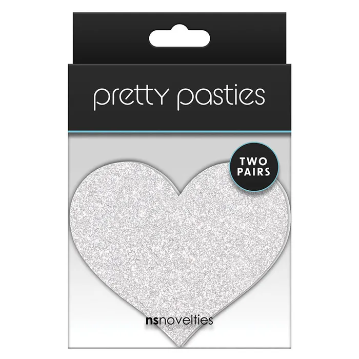 NS NOVELTIES Pretty Pasties Glitter HeartsRedSilv Vibrators