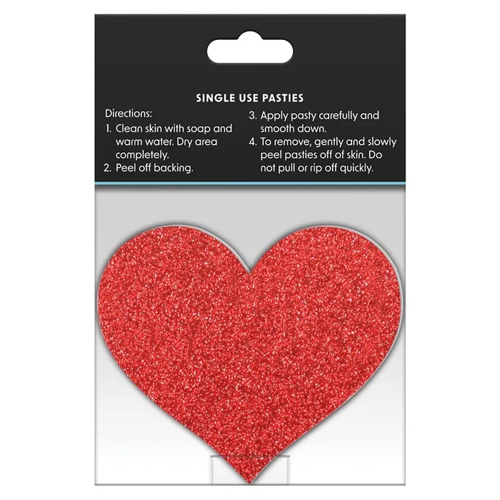 NS NOVELTIES Pretty Pasties Glitter HeartsRedSilv Vibrators NS NOVELTIES Pretty Pasties Glitter HeartsRedSilv Vibrators