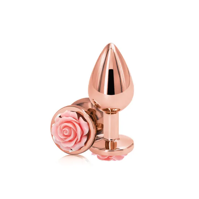NS Novelties Rear Assets Rose Medium Butt Plug Pink Anal