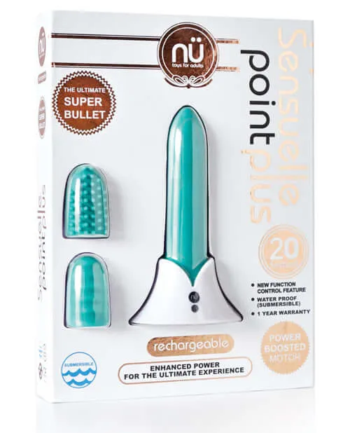 Nu Sensuelle Vibrators Sensuelle Point Plus Teal Blue The Ultimate Super Bullet for Unmatched Pleasure Nu Sensuelle Vibrators Sensuelle Point Plus Teal Blue The Ultimate Super Bullet for Unmatched Pleasure