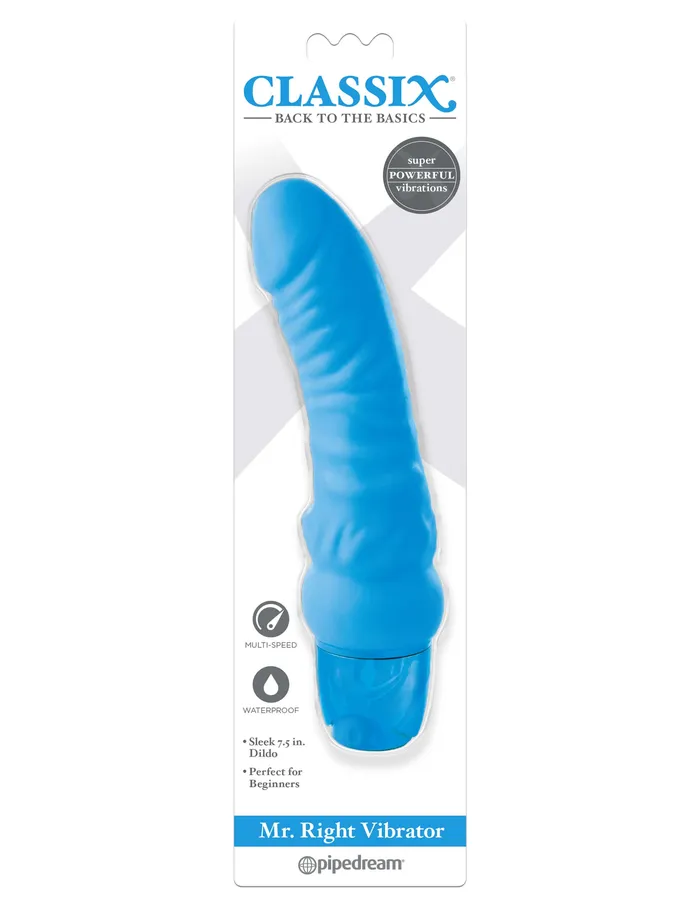 Pipedream Products Classix Mr Right Vibrator Blue Classic Pleasures Modern Satisfaction Vibrators Pipedream Products Classix Mr Right Vibrator Blue Classic Pleasures Modern Satisfaction Vibrators