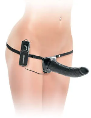 Pipedream Products Fetish Fantasy Series Deluxe Vibrating Penetrix Strap On Black Female Sex Toys