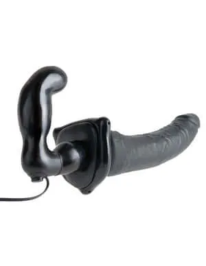 Pipedream Products Fetish Fantasy Series Deluxe Vibrating Penetrix Strap On Black Female Sex Toys