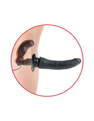 Pipedream Products Fetish Fantasy Series Deluxe Vibrating Penetrix Strap On Black Female Sex Toys