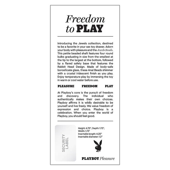 Playboy Jewels Beads EVOLVED Male Sex Toys