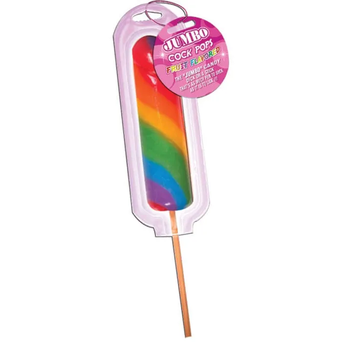 Rainbow Jumbo Candy Cock Pop Sweet and Playful Adult Treat HOTT Products Dildos Rainbow Jumbo Candy Cock Pop Sweet and Playful Adult Treat HOTT Products Dildos