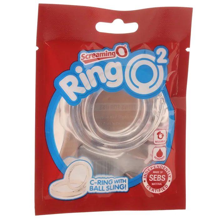 RingO2 CRing with Ball Sling in Clear Screaming O Male Sex Toys RingO2 CRing with Ball Sling in Clear Screaming O Male Sex Toys