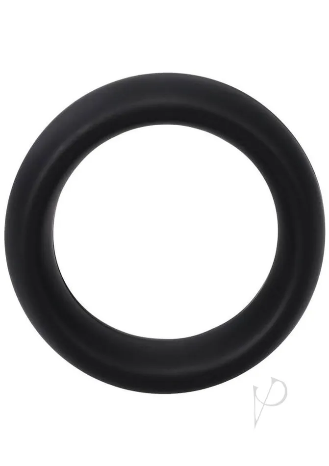Rock Solid The Silicone Collar Small Black Cock Ring Doc Johnson Enterprises Male Sex Toys