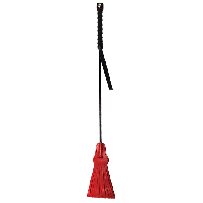 Rouge Group Leather Tasselled Riding CropRed ROUGE GROUP Restraints
