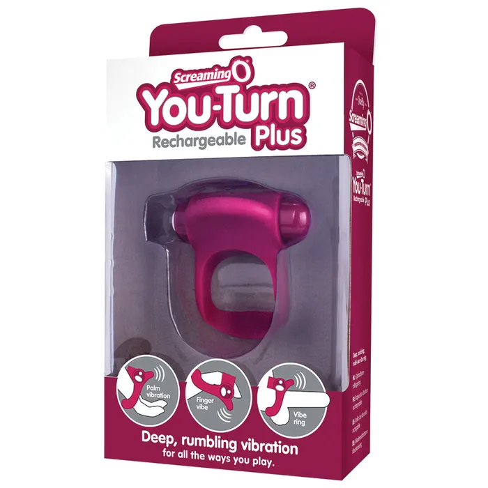 SCREAMING O Vibrators Screaming O You Turn Plus Finger VibeMerlot