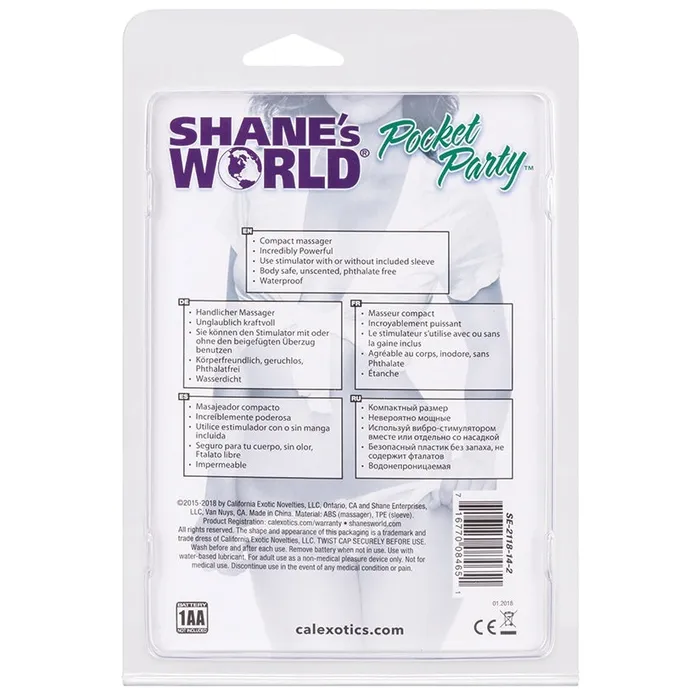 Shanes World Pocket PartyPurple CAL EXOTICS Vibrators