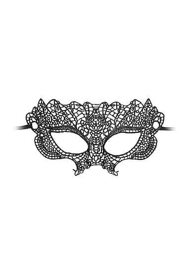 SHOTS AMERICA Couples Ouch Black and White Bondage line Lace Eye Mask Princess
