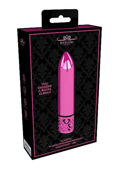 SHOTS AMERICA Female Sex Toys Royal Gems Glamour Pink ABS Bullet Vibrator Rechargeable