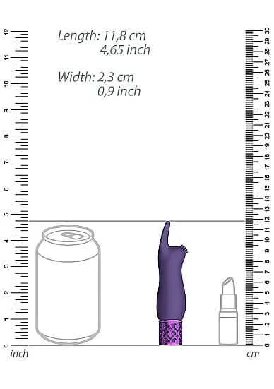 SHOTS AMERICA Royal Gems Elegance Purple Rechargeable Silicone Bullet Vibrator Female Sex Toys