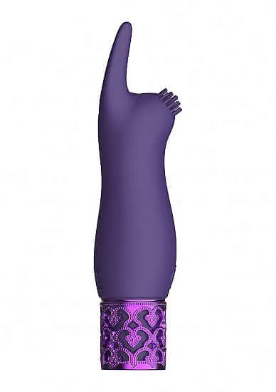 SHOTS AMERICA Royal Gems Elegance Purple Rechargeable Silicone Bullet Vibrator Female Sex Toys