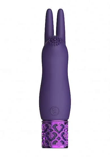 SHOTS AMERICA Royal Gems Elegance Purple Rechargeable Silicone Bullet Vibrator Female Sex Toys