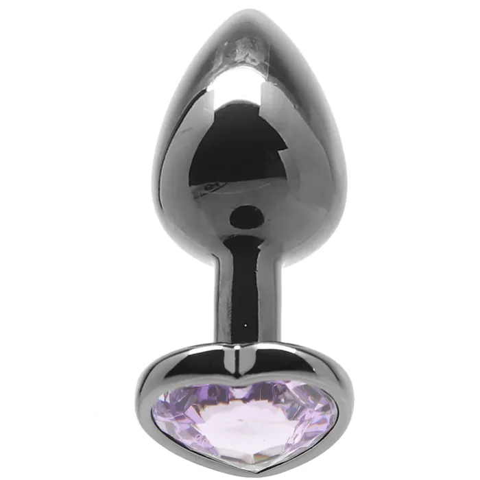 Shots Toys Anal Ouch Purple Heart Gem Plug in Small