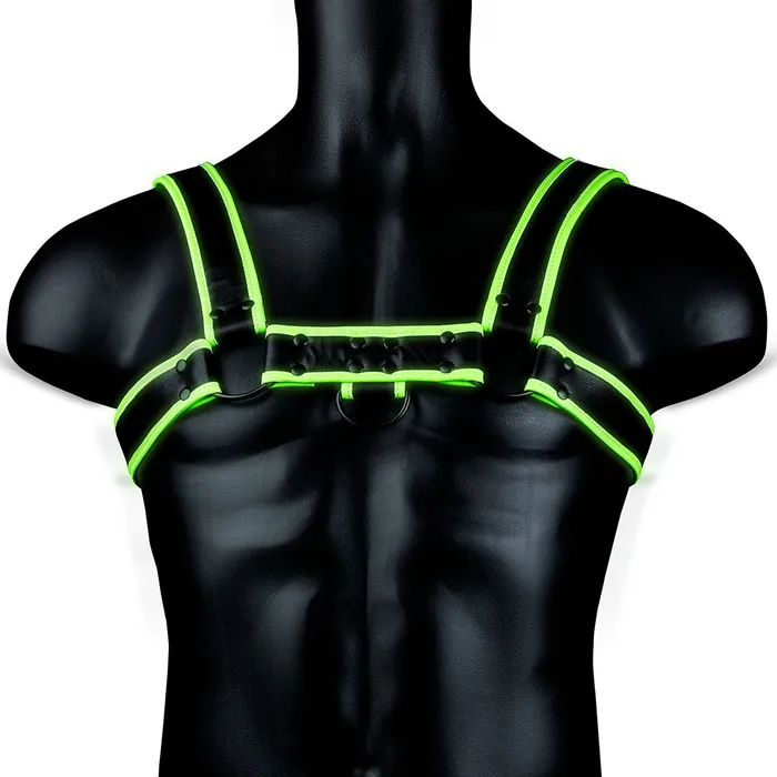 Shots Toys Female Sex Toys Ouch Glow In the Dark Bulldog Harness M