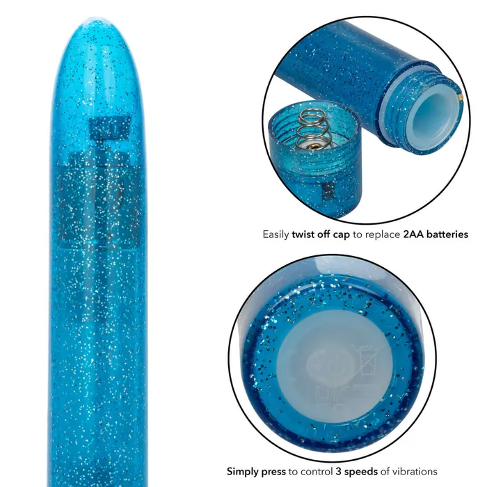 Sparkle Slim Vibe Blue California Exotic Novelties Vibrators