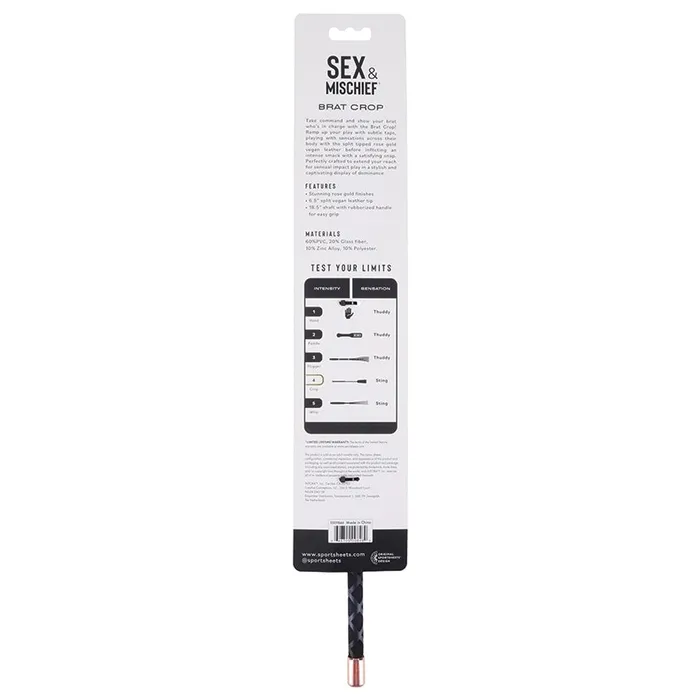 SPORTSHEETS Vibrators SM Brat Crop
